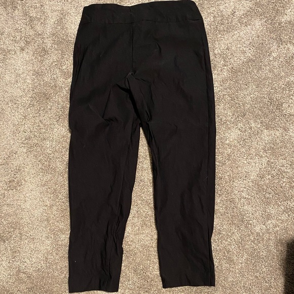 💜 Boho Chic Black Dress Pants in Stretchy Material - Picture 1 of 6